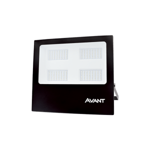 Refletor Avant Led Slim 100W 6500K Bivolt Preto Luz Branca